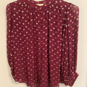 Anthropologie Blouse Size M
